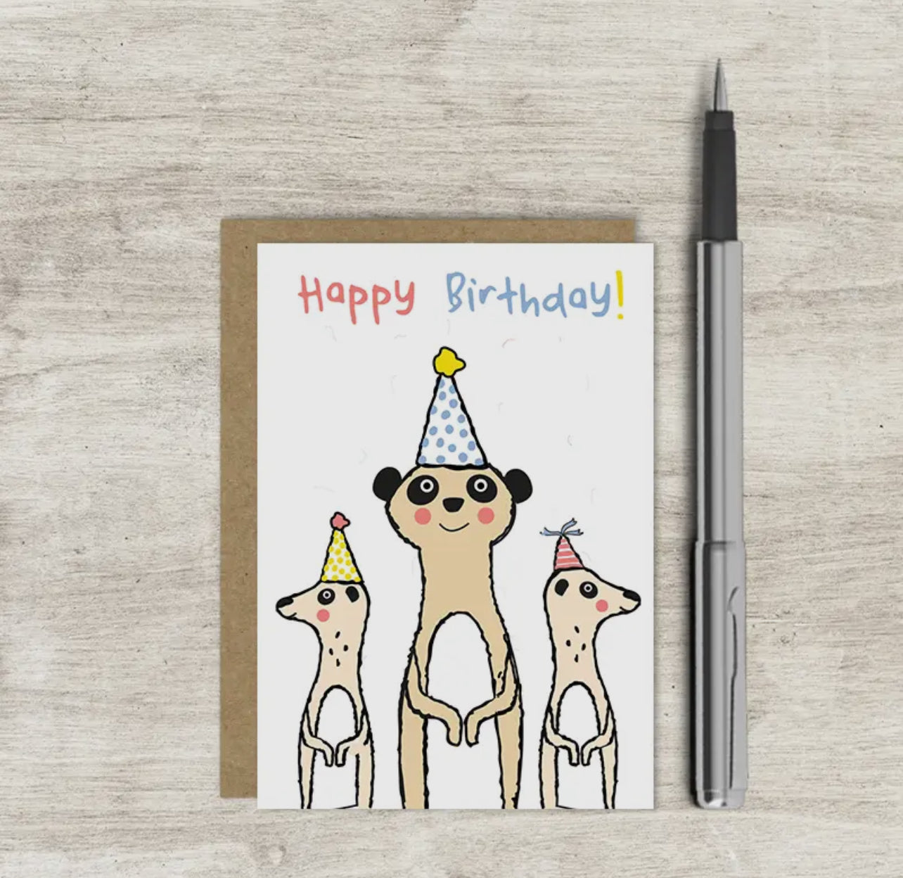 Mini Card - Meerkat Happy Birthday