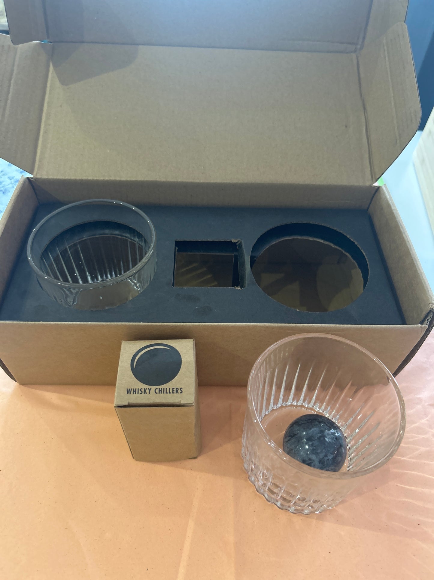 Whisky Tumbler & Whisky Stone Set
