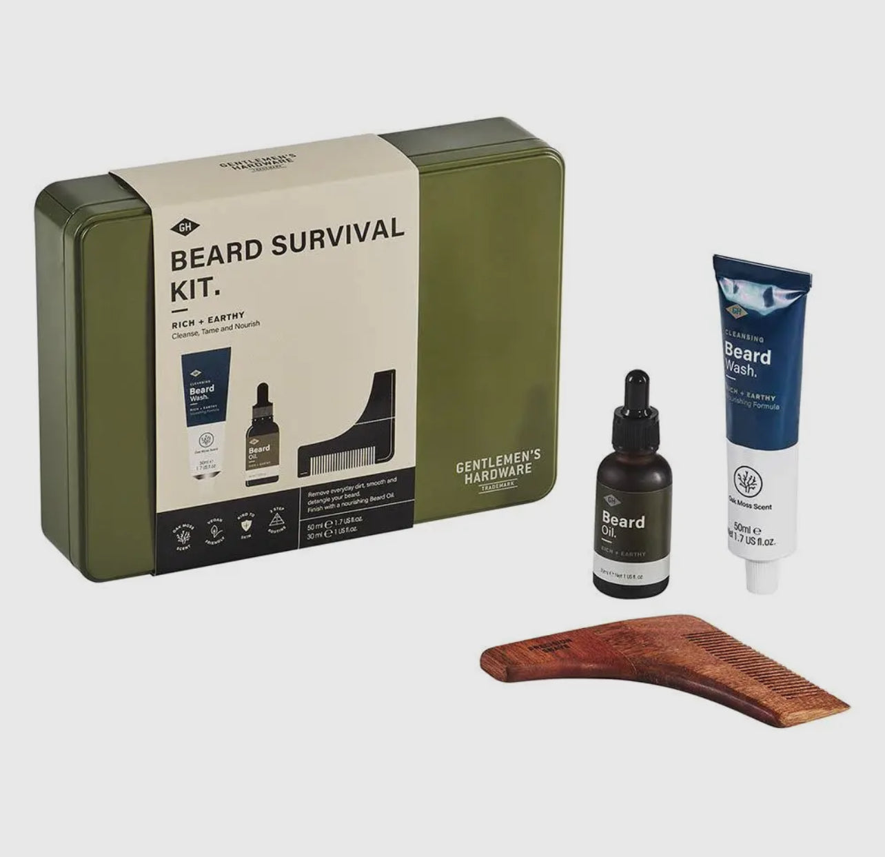 Beard Survival Kit In Gift Tin