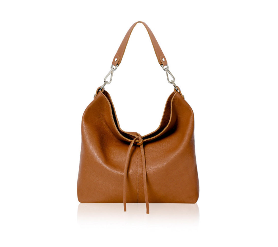 Bea Soft Italian Leather Shoulder Bag