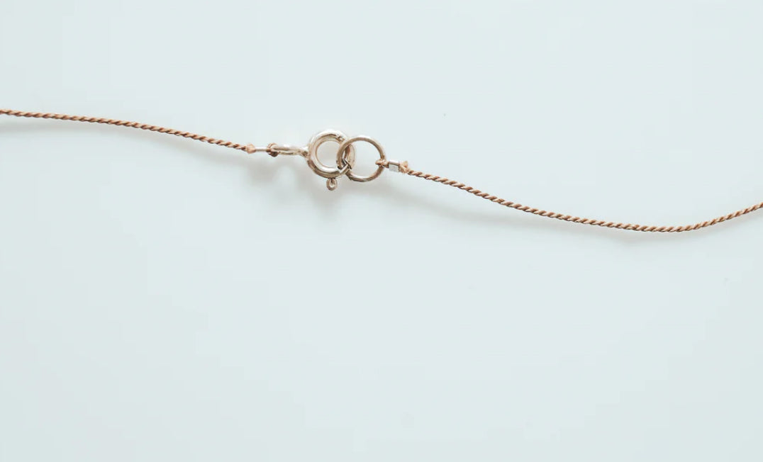 Labradorite Stone Fine Silk Cord Necklace