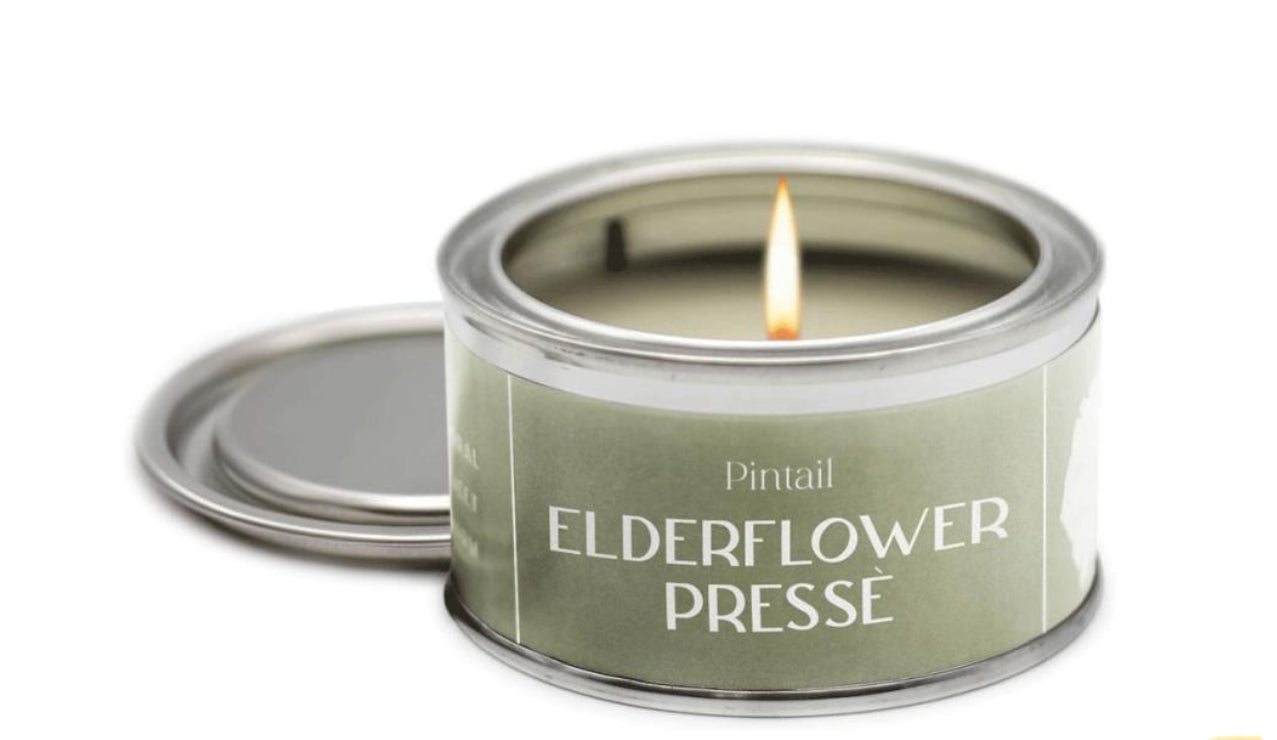 Elderflower Presse Candle in Tin