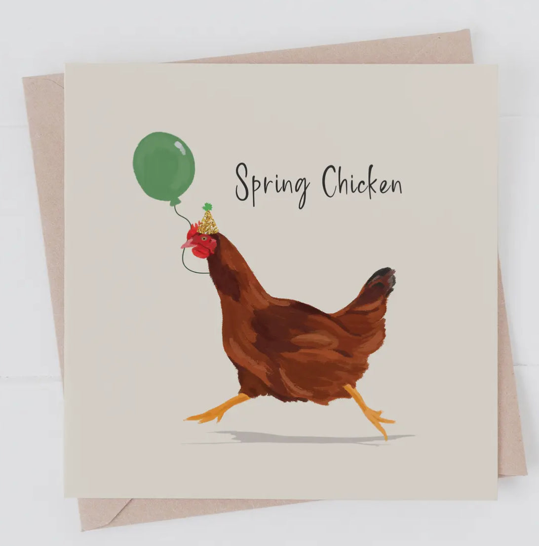 Birthday Card - Spring Chicken
