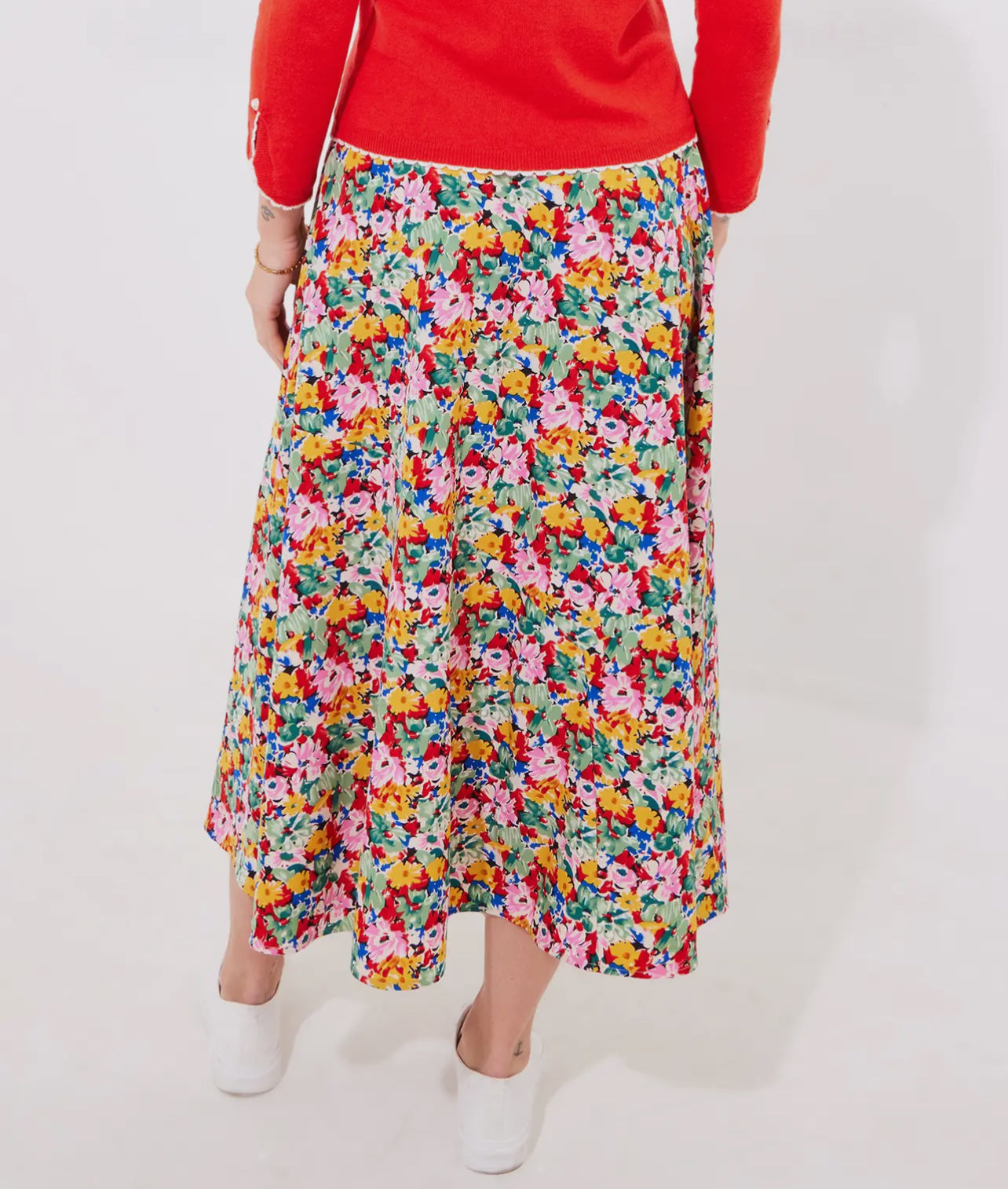 Sophie Pretty Floral Maxi Skirt - UK design