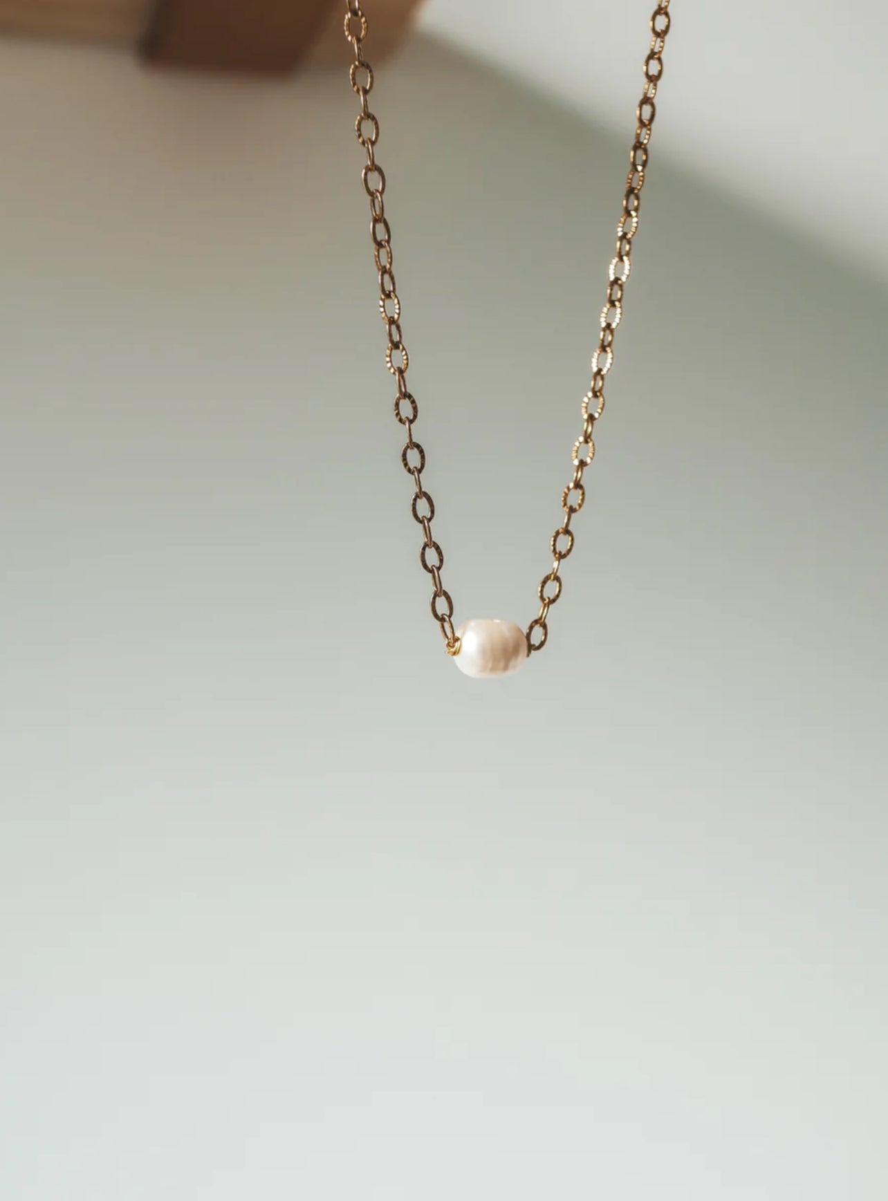 Lombok Fresh Water Pearl Gold Necklace