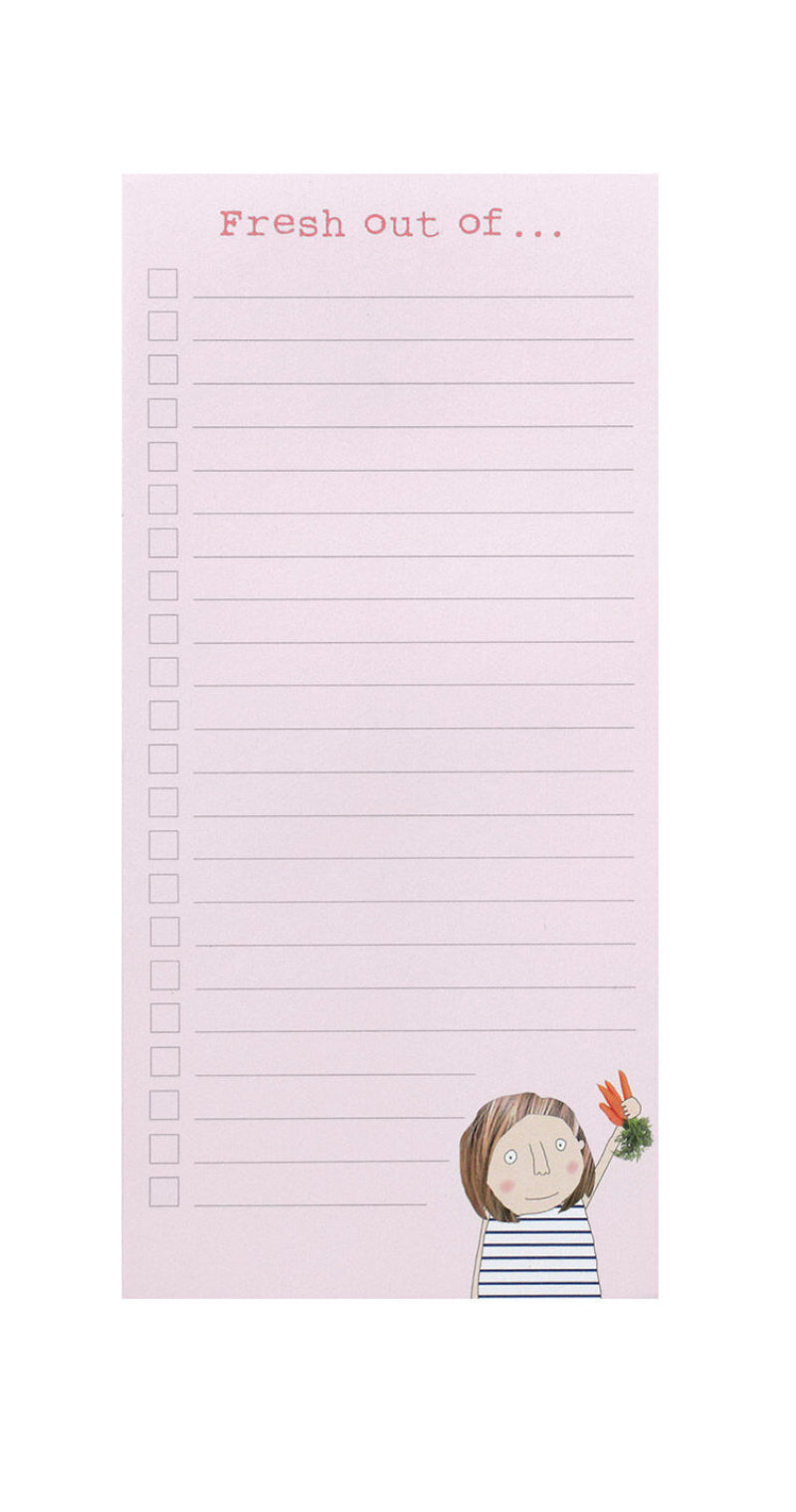 Rosie Made A Thing Fine Day Magnetic Shopping List Pad