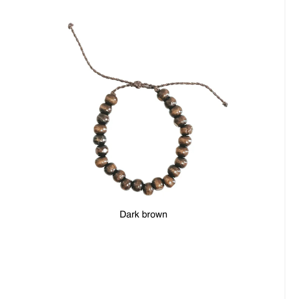 Men’s Kintamani Coconut Wood Bead Bracelet