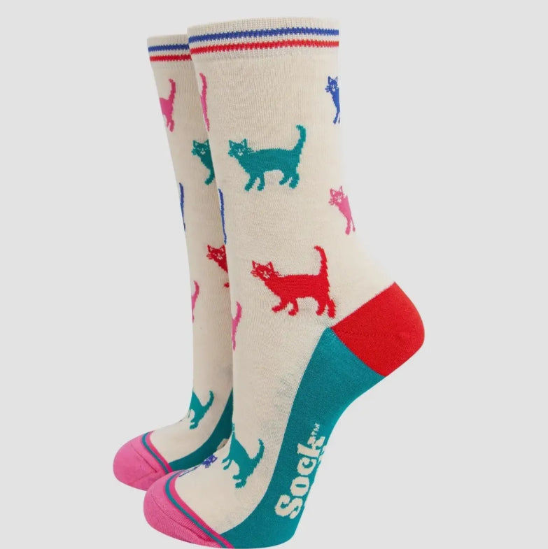 Women’s Bamboo Cat Socks size 3 - 7