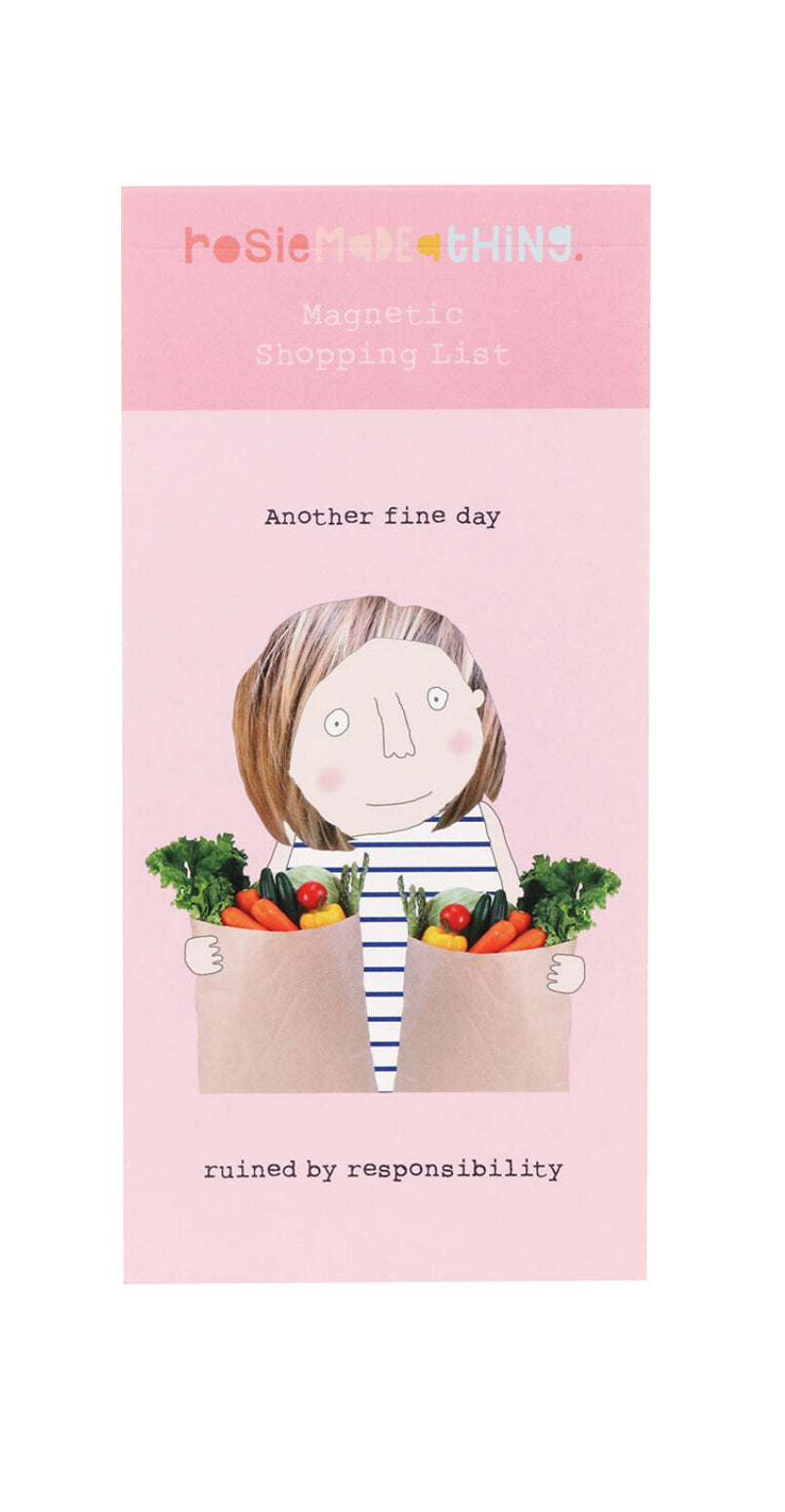 Rosie Made A Thing Fine Day Magnetic Shopping List Pad
