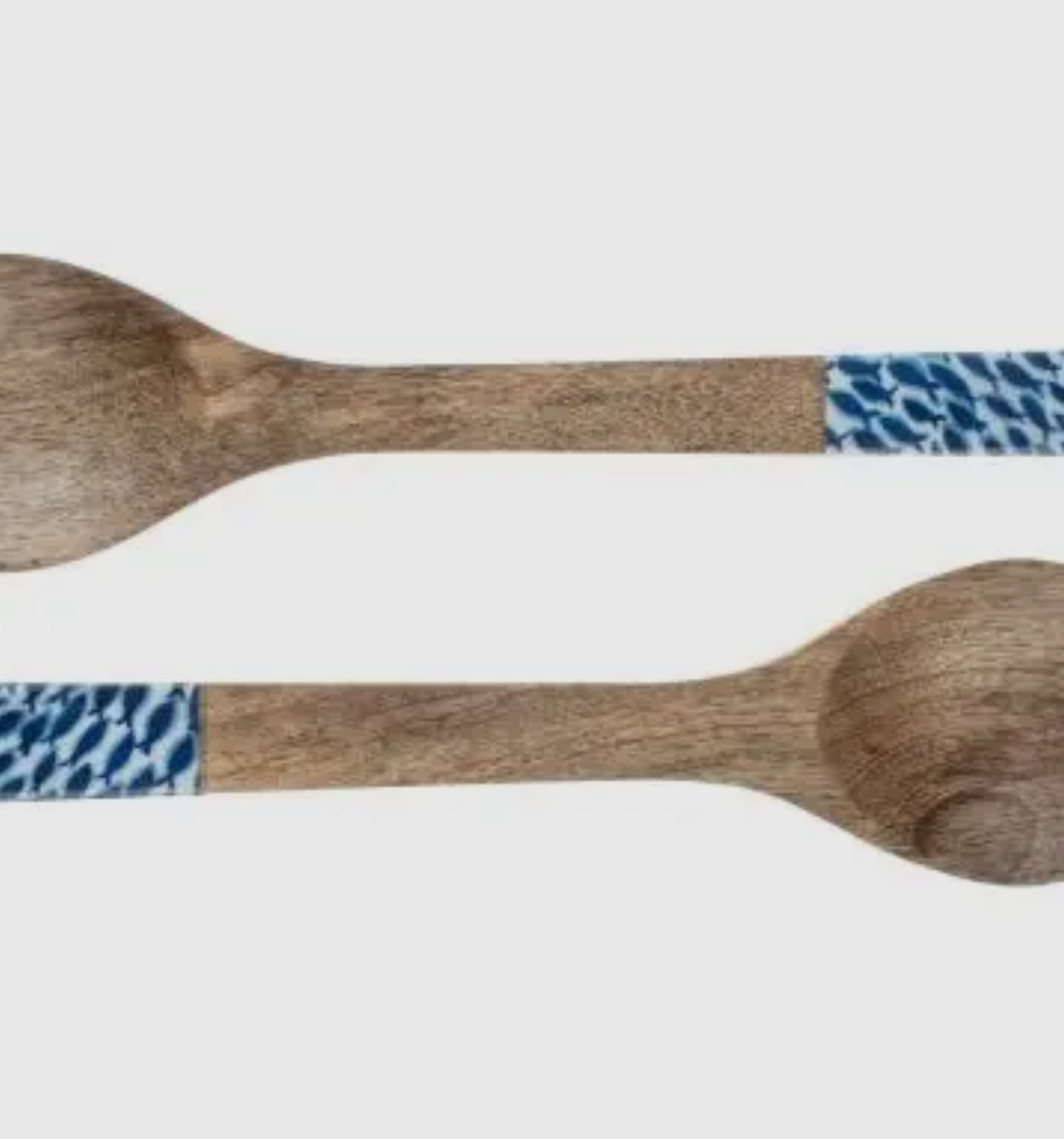 Fish Shoal Mango Wood Salad Servers