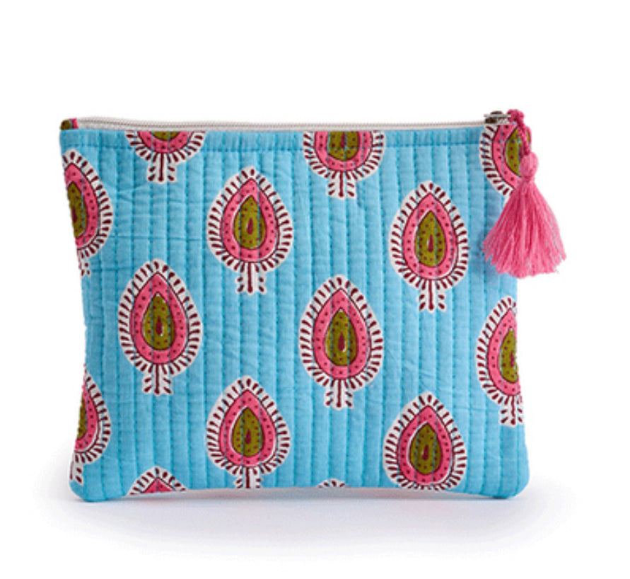Delia Soft Printed Fabric Small Purse/ Clutch Bag