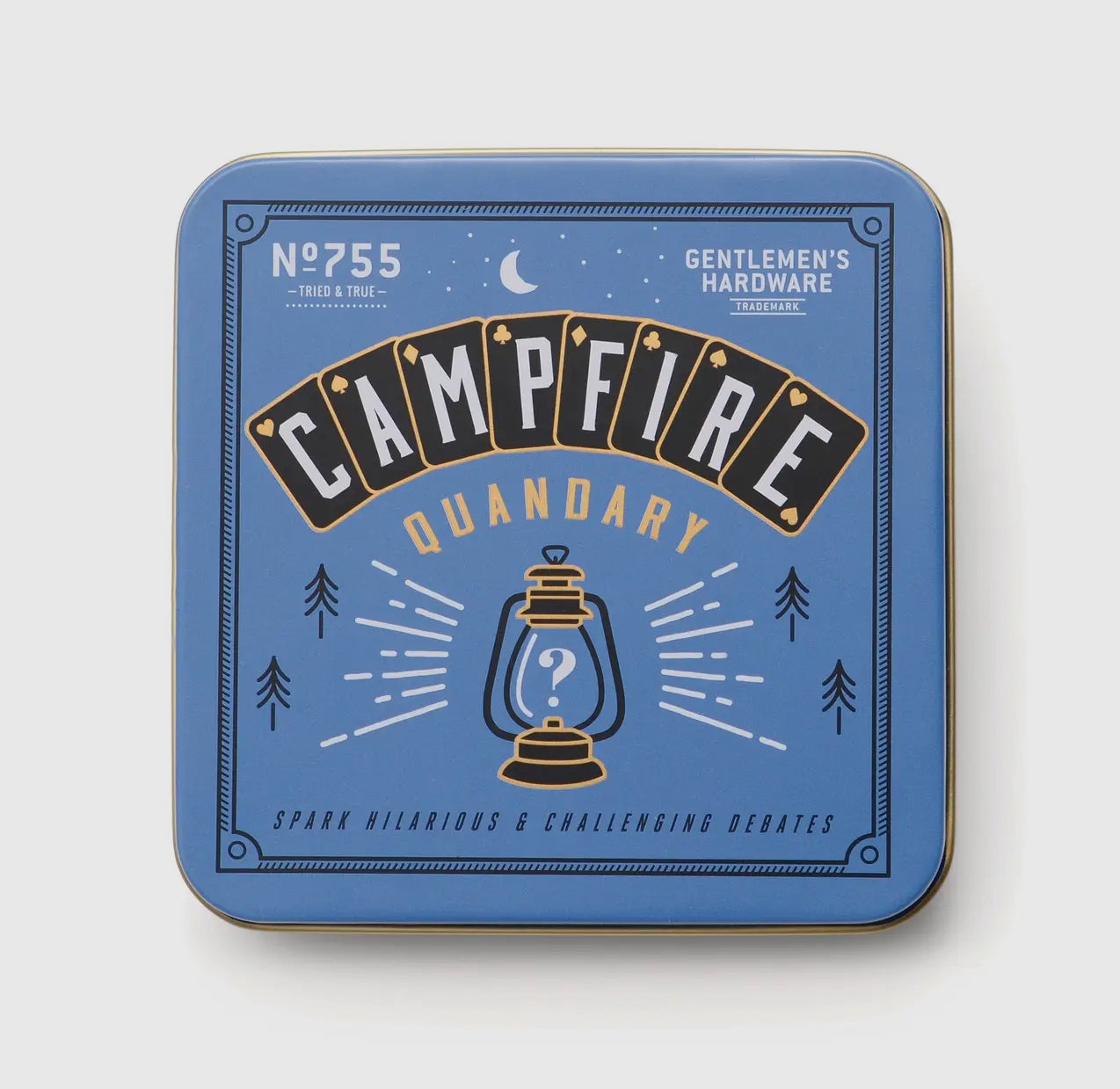 Campfire Quandary- Fun Questions in Tin