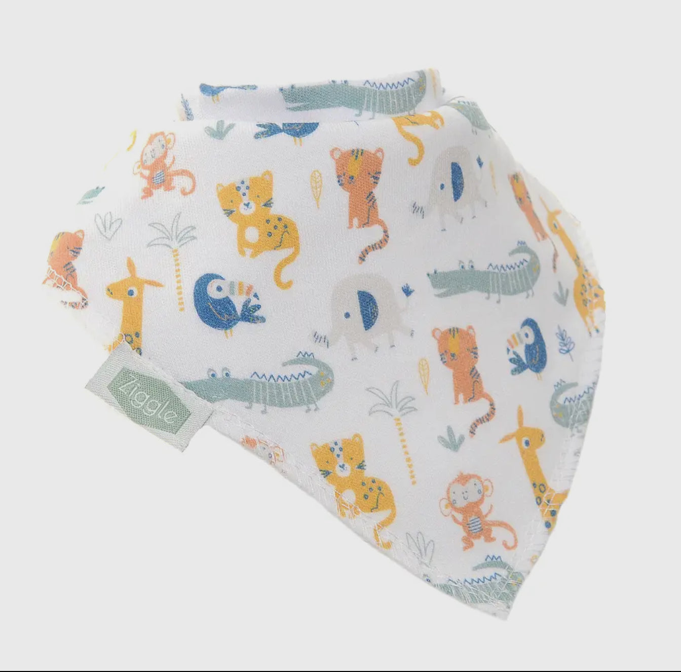 Savanna animals baby bib