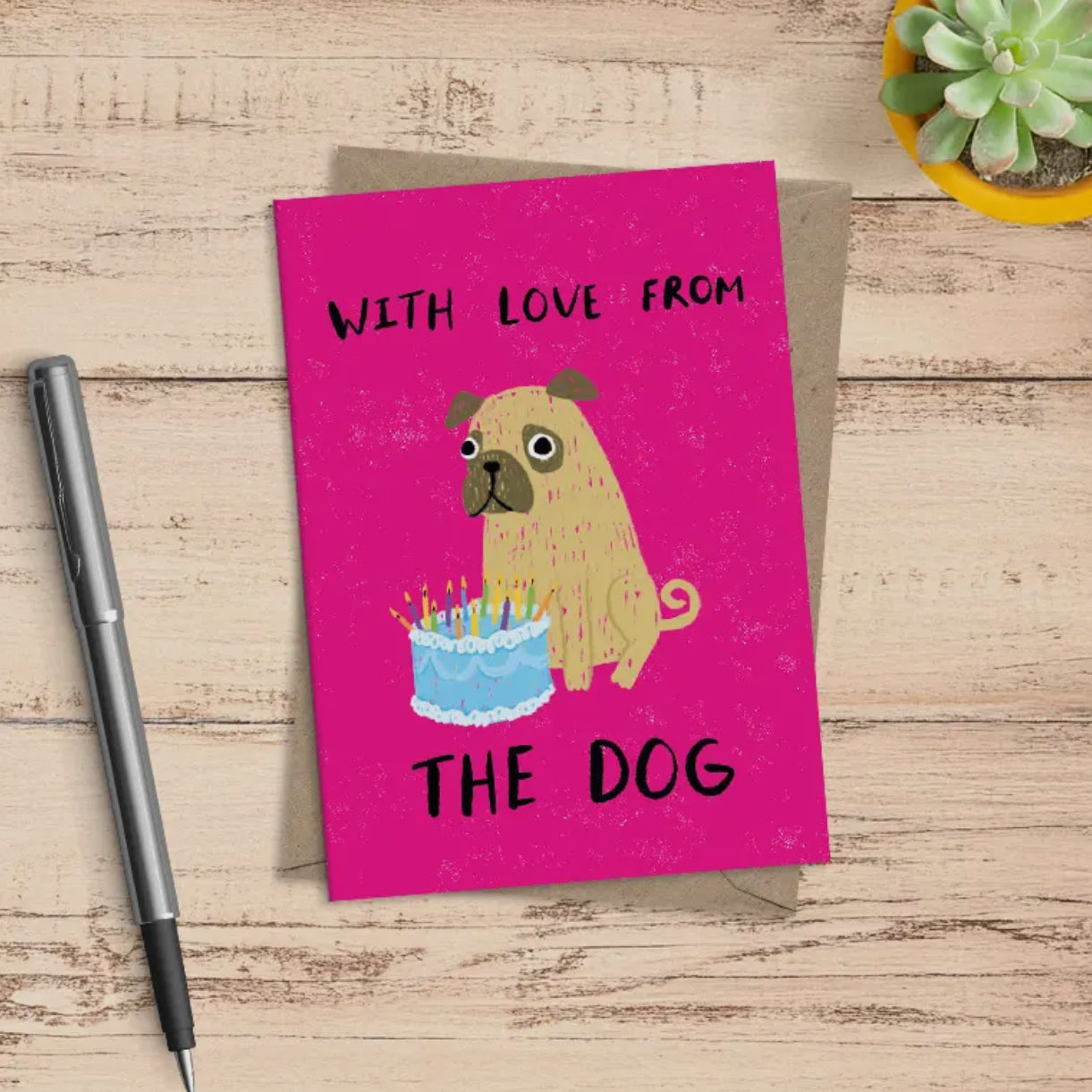 Mini Card - With Love From the Dog