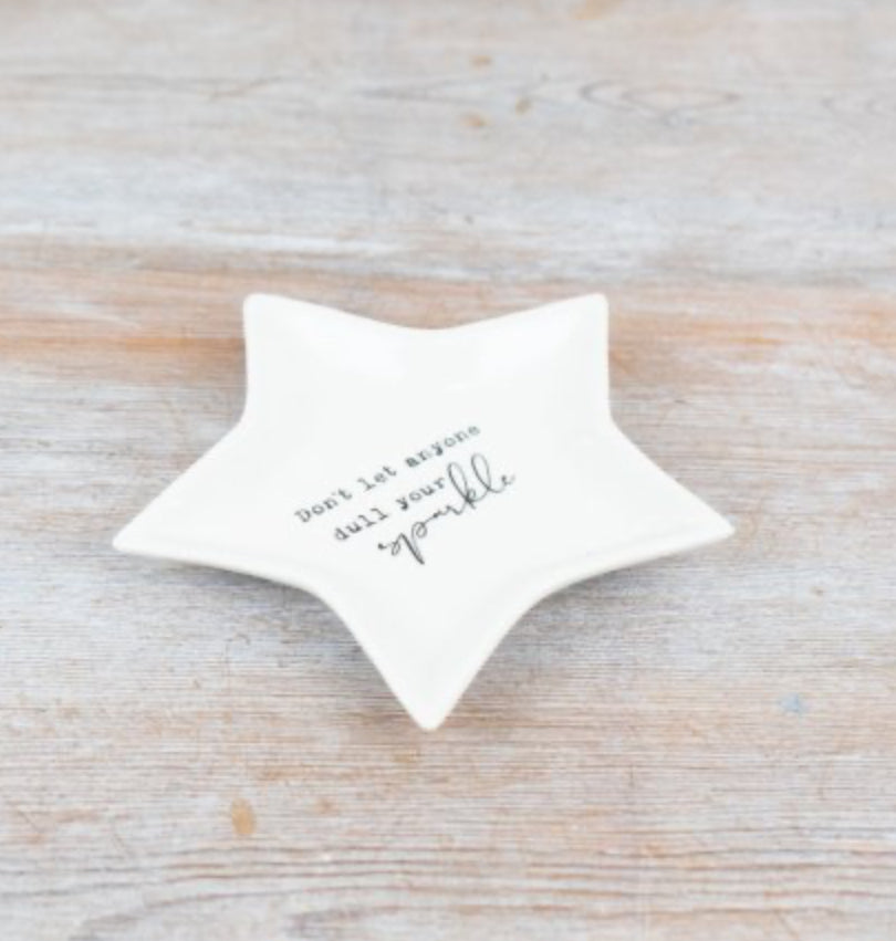 White Star Trinket Dish - Don’t let anyone dull your sparkle