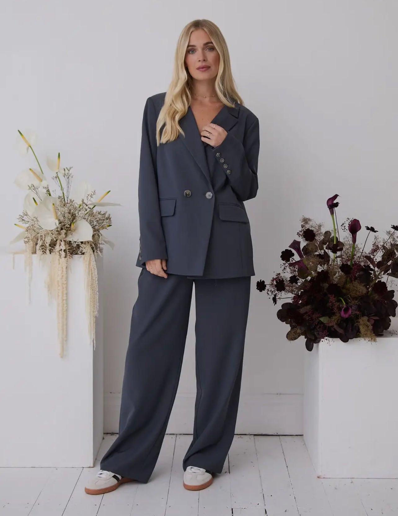 Ella Premium Ladies Blazer in Slate