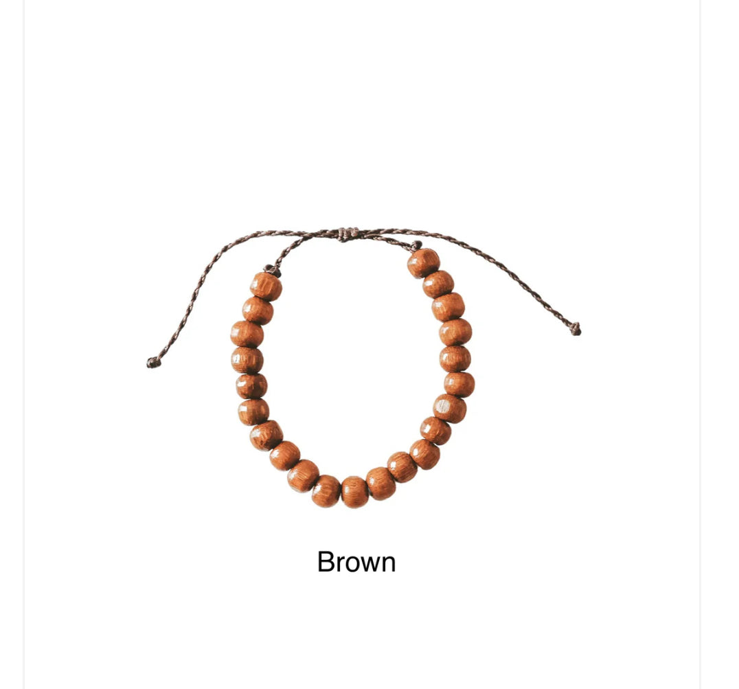 Men’s Kintamani Coconut Wood Bead Bracelet