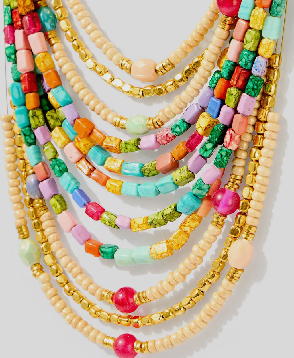 Cool Breezes Chunky Beaded Necklace