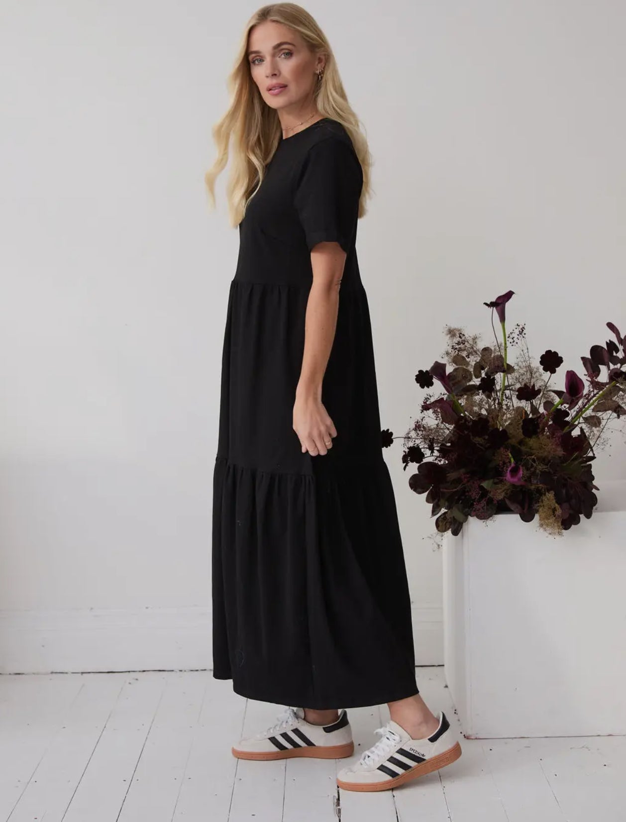 Harlow Black Tshirt Dress