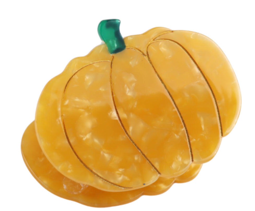 Pumpkin Hair Claw Clip