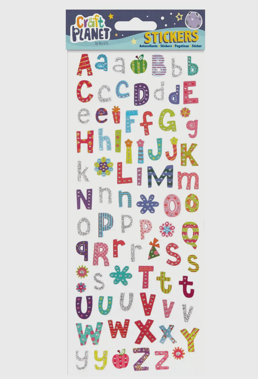 Alphabet stickers