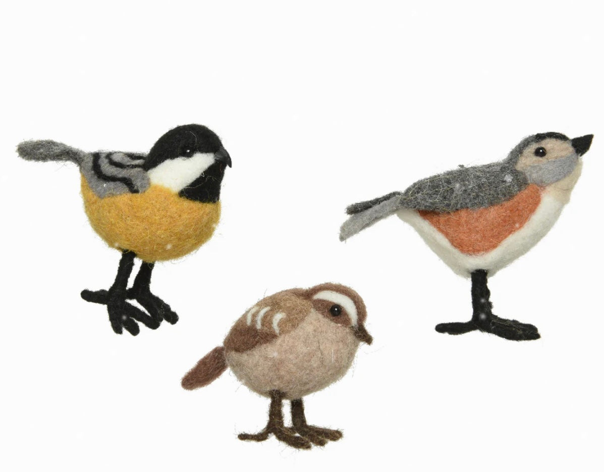 Woollen Bird Hanging Decoration