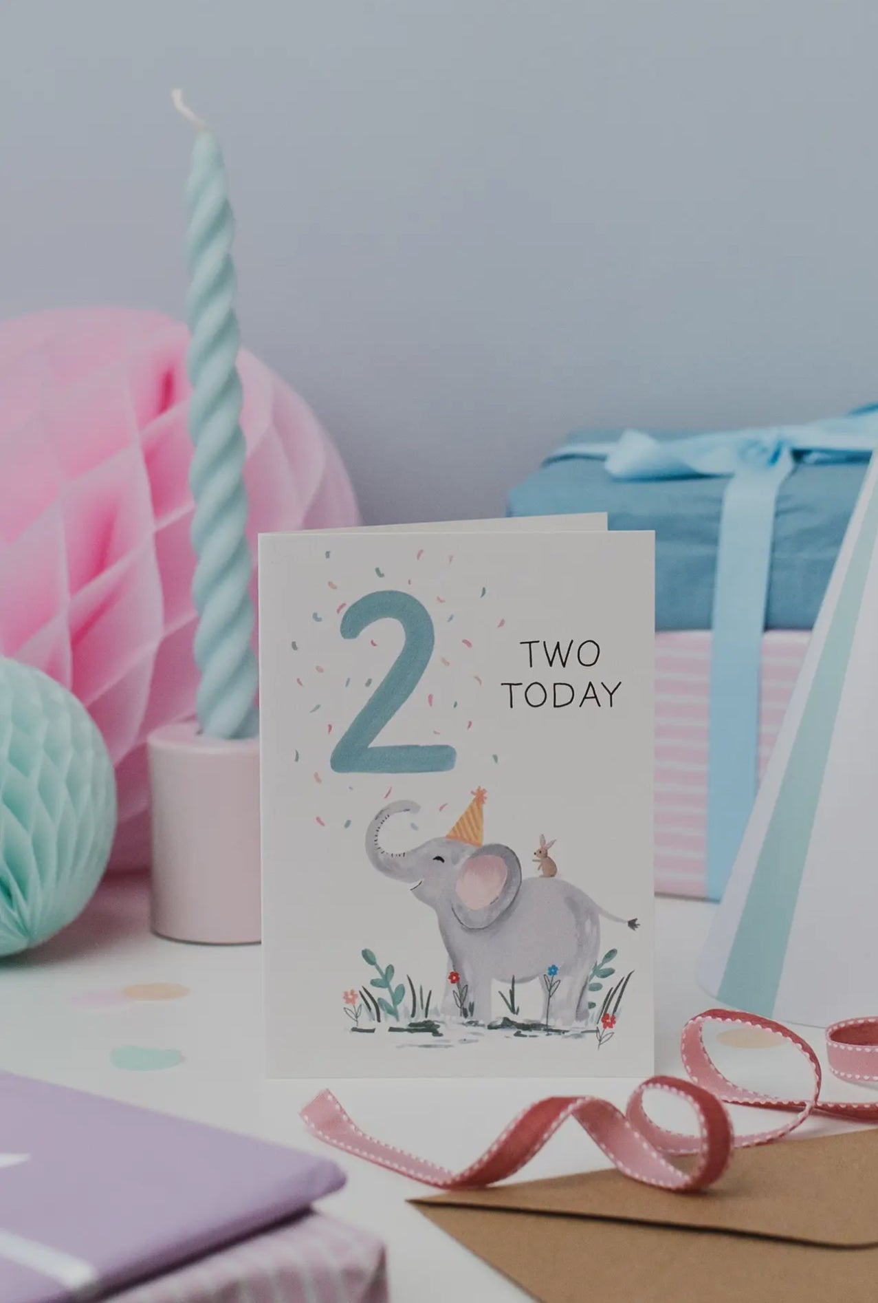2nd Birthday - Elephant Children’s Card