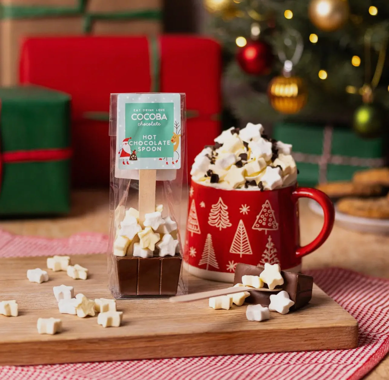 Hot Chocolate Spoon with Star Marshmallows