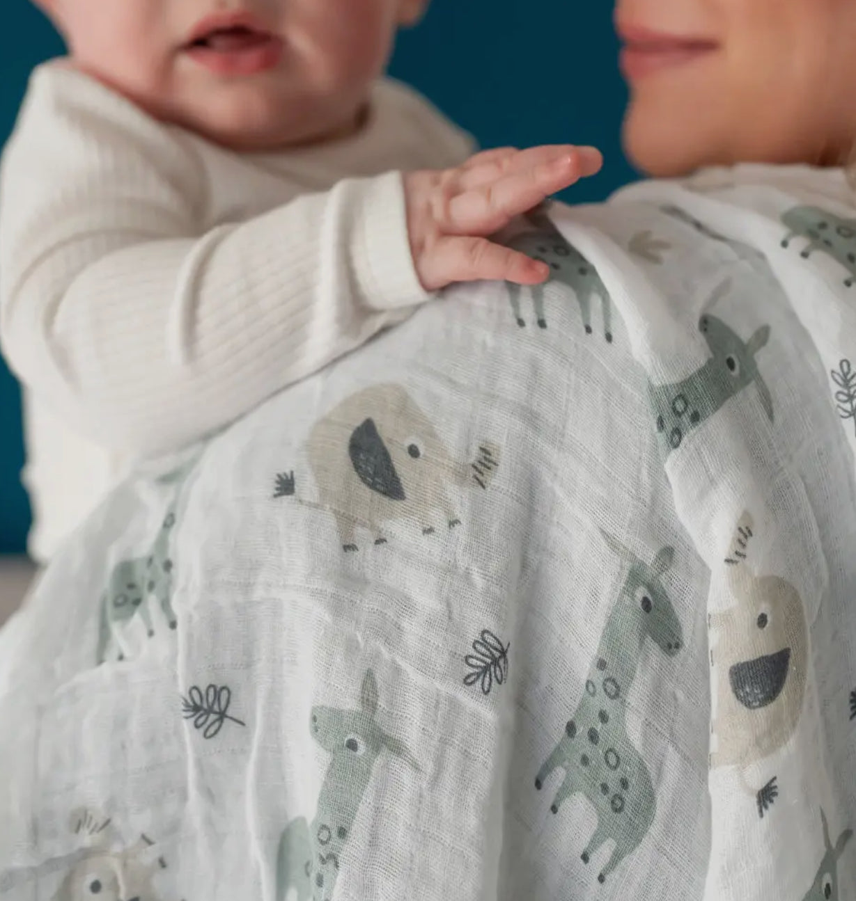 Giraffe & Elephant Swaddle for Baby