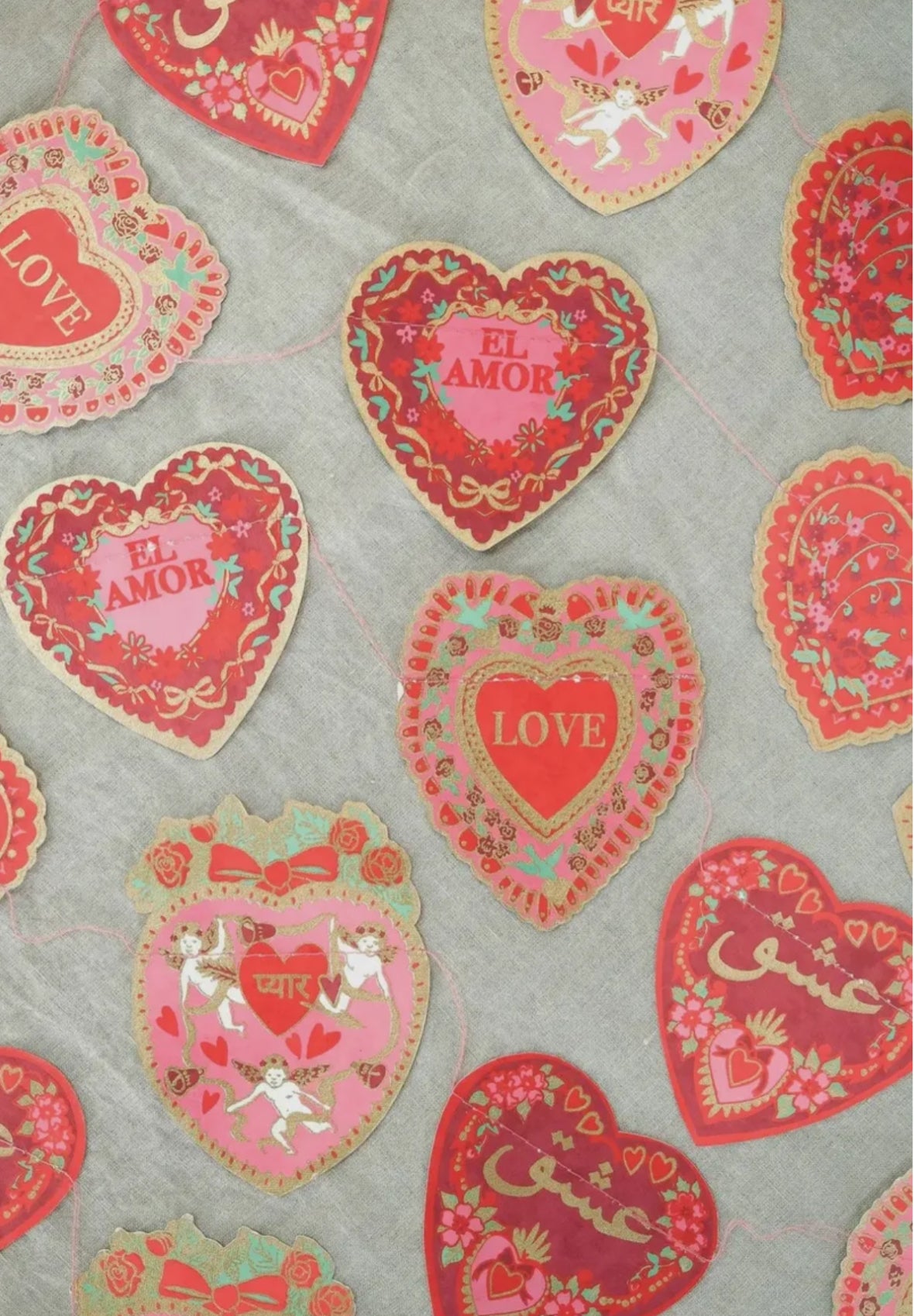 Valentine's Sewn Garland