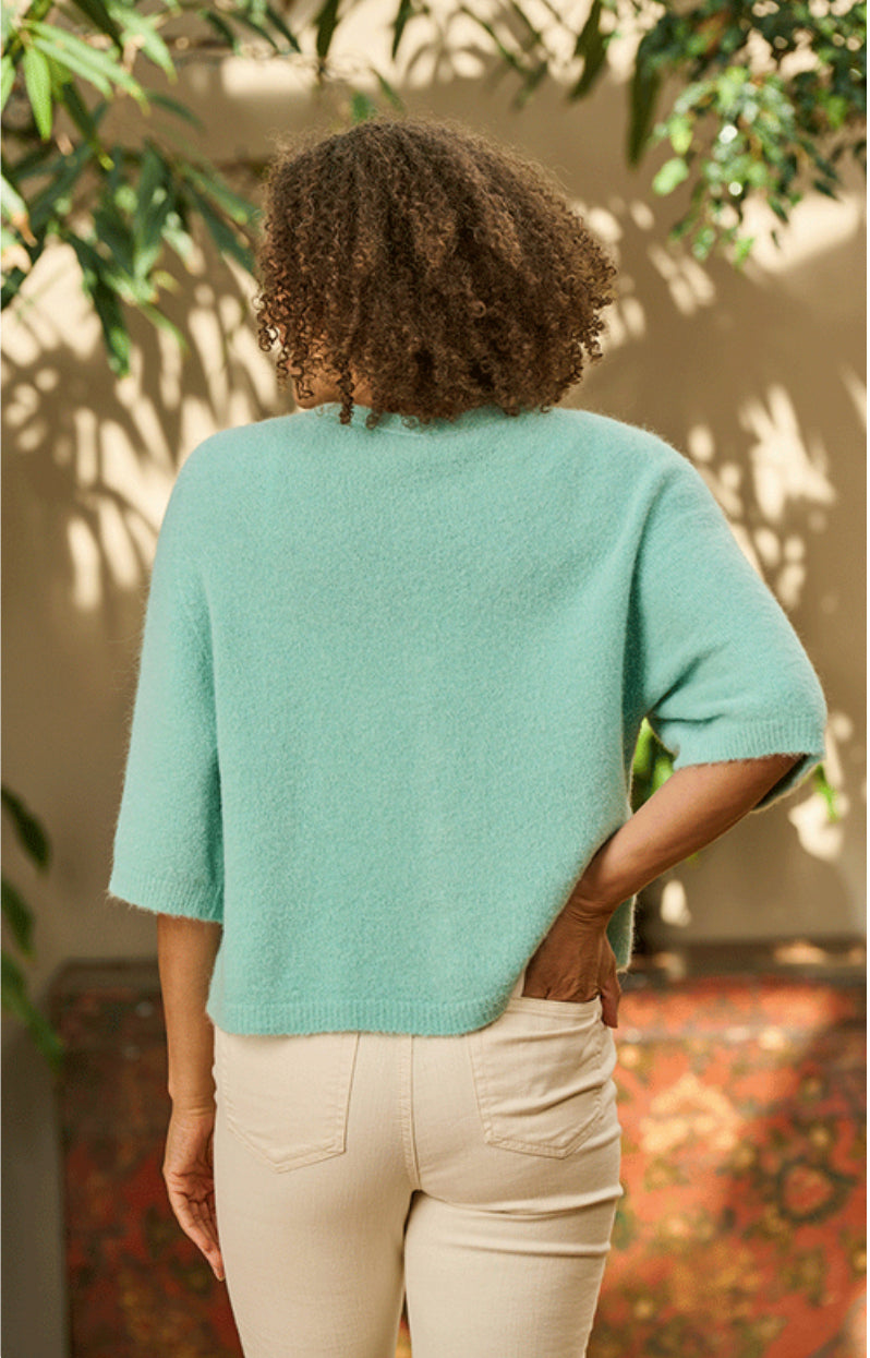 Pearl Alpaca Wool Cardigan