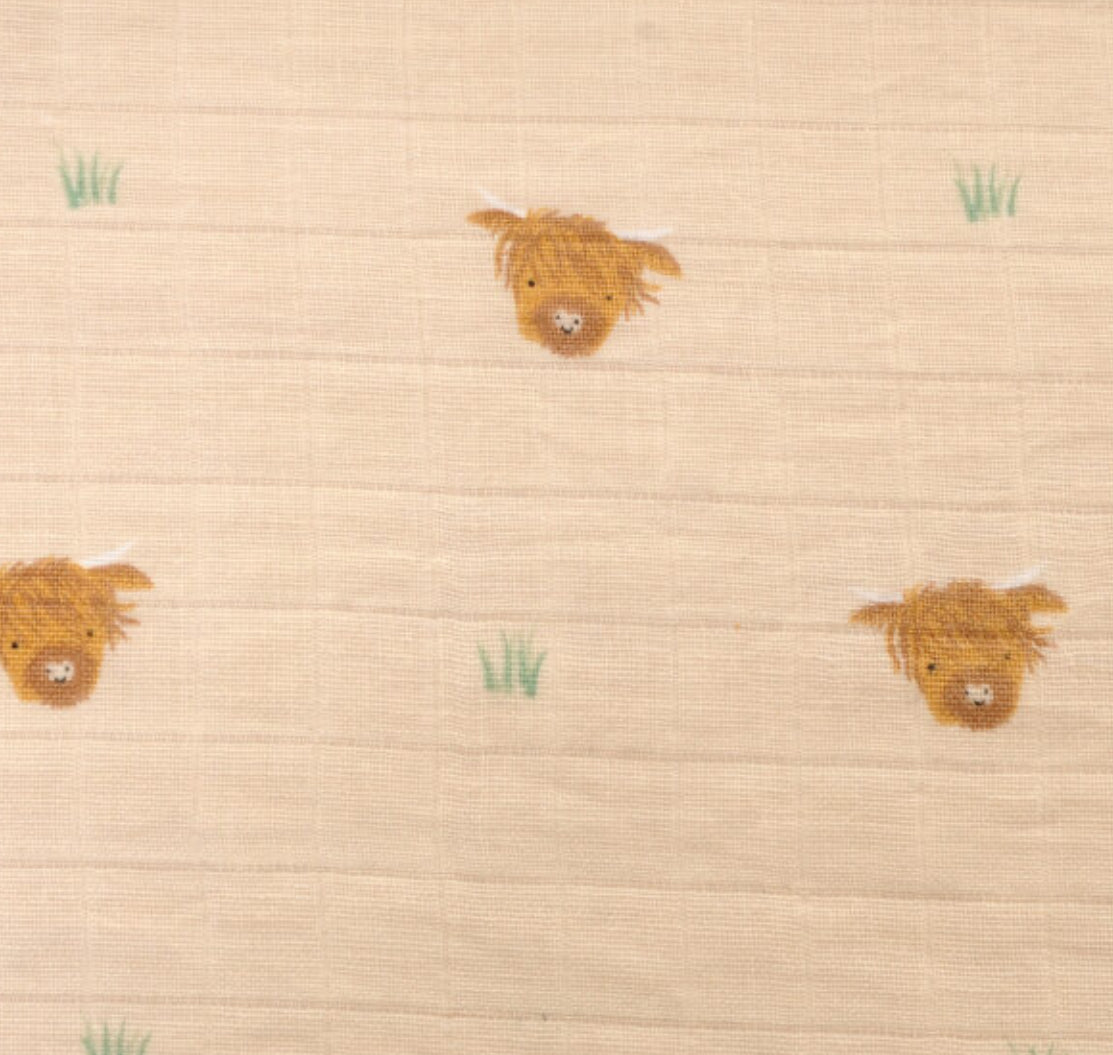 Highland Cow Muslin