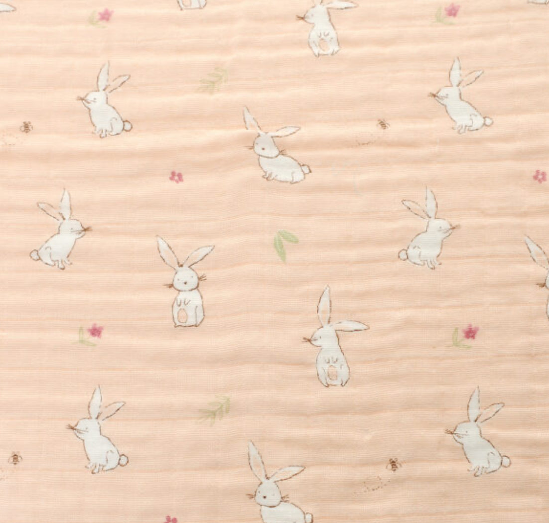 Bunny Muslin Squares - box of 3