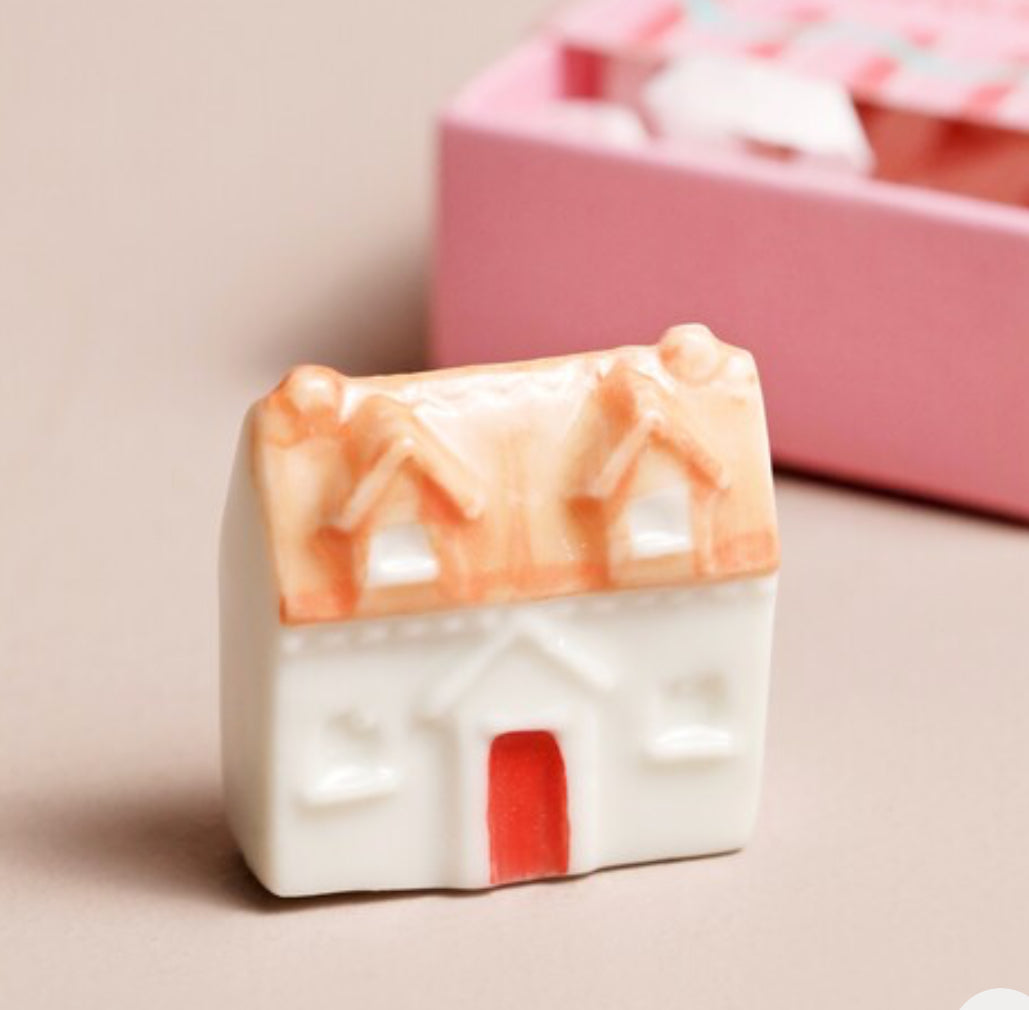Ceramic House Matchbox Gift
