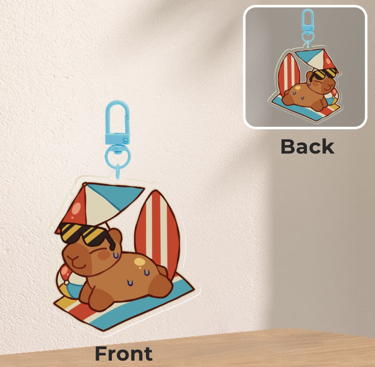 Capybara Bag Charm - Happybara’s own design!