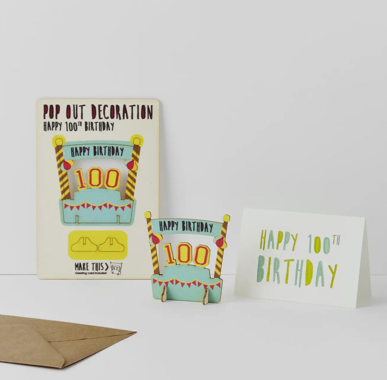 Pop Out Card Happy 100th Birthday