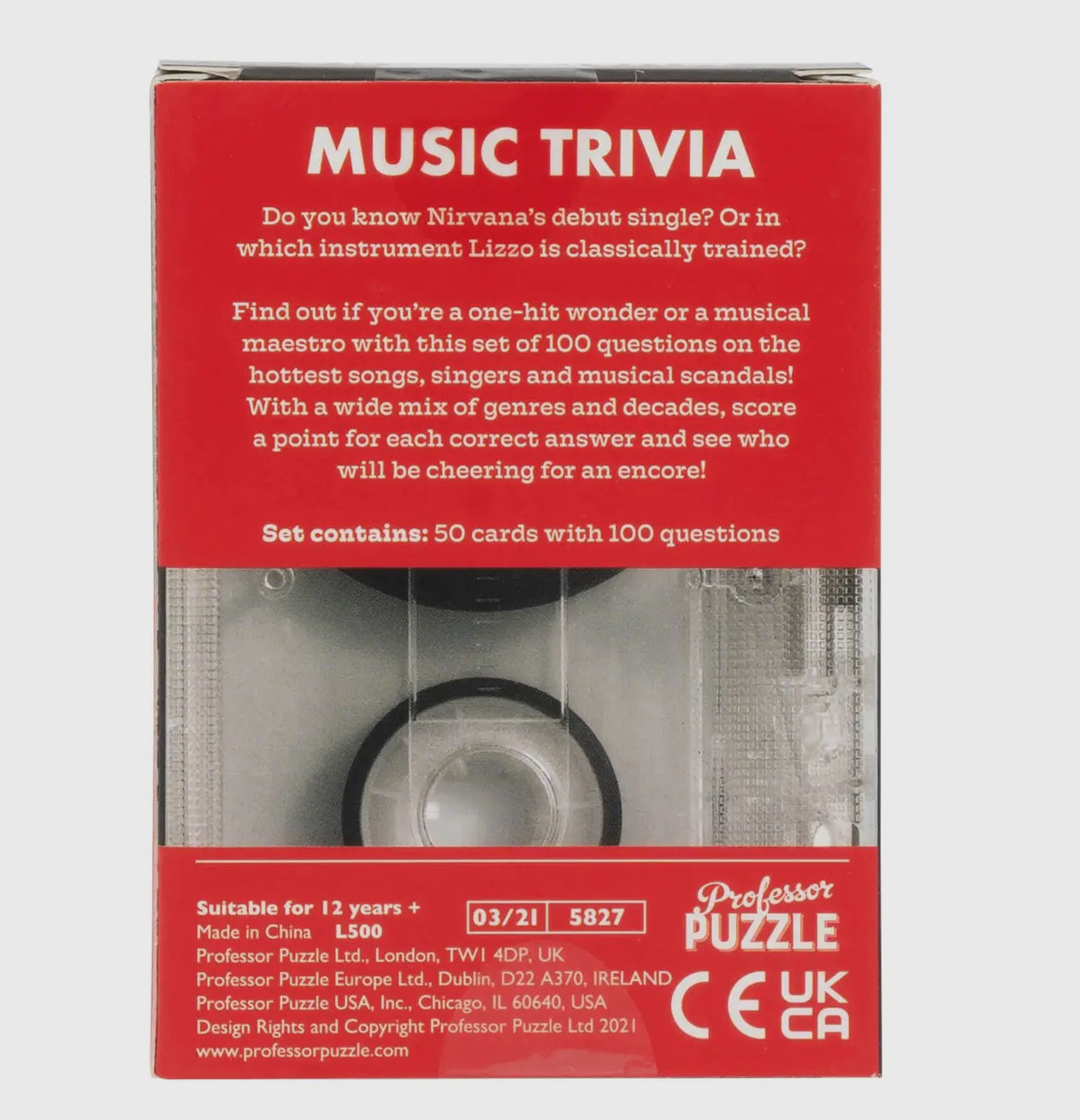 Music Trivia Card Game
