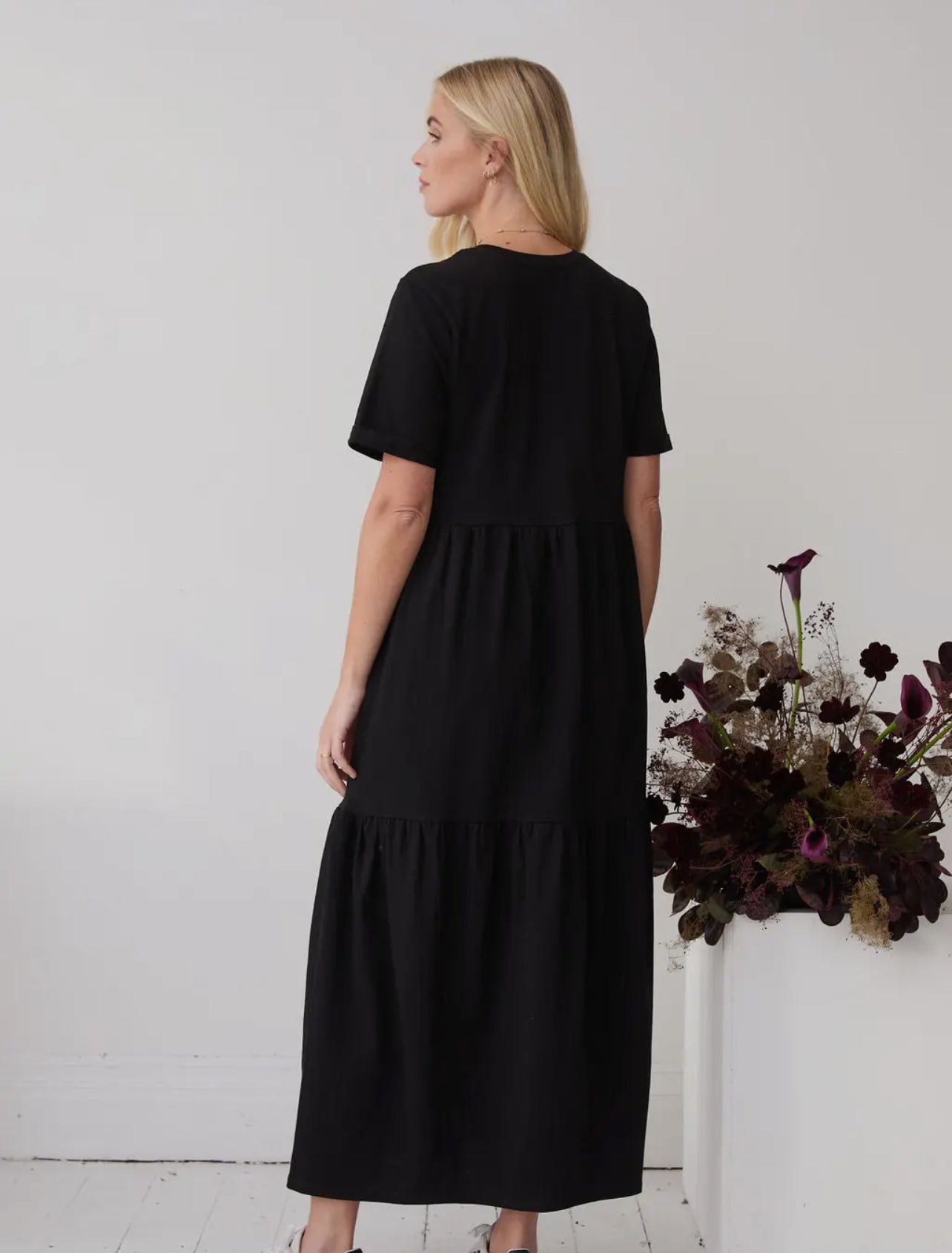 Harlow Black Tshirt Dress