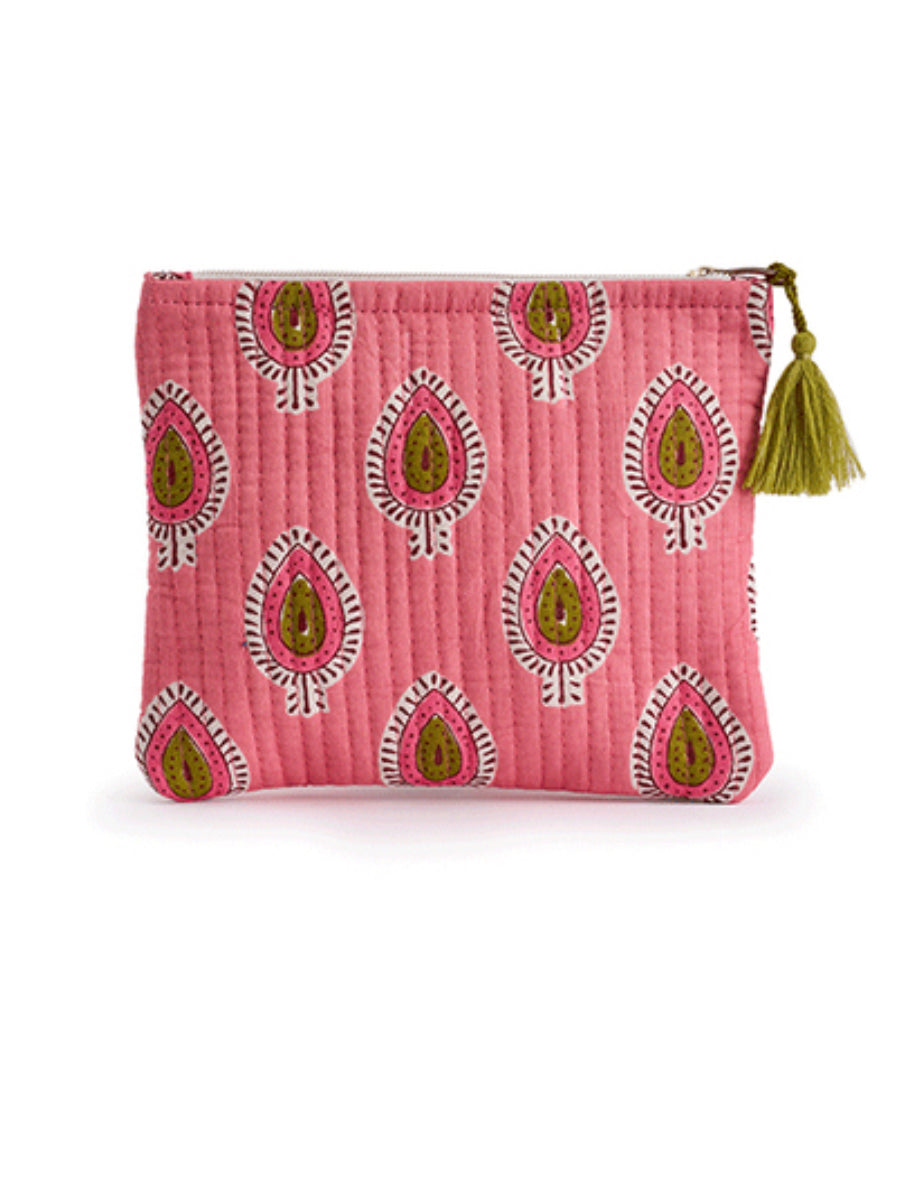 Delia Soft Printed Fabric Small Purse/ Clutch Bag