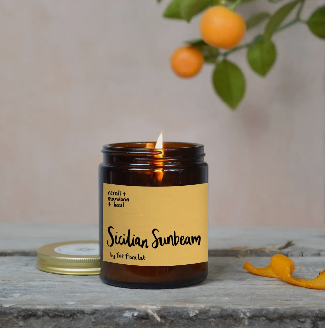 Flora Lab Sicilian Sunbeam from Happybara's home scents and candles collection.
