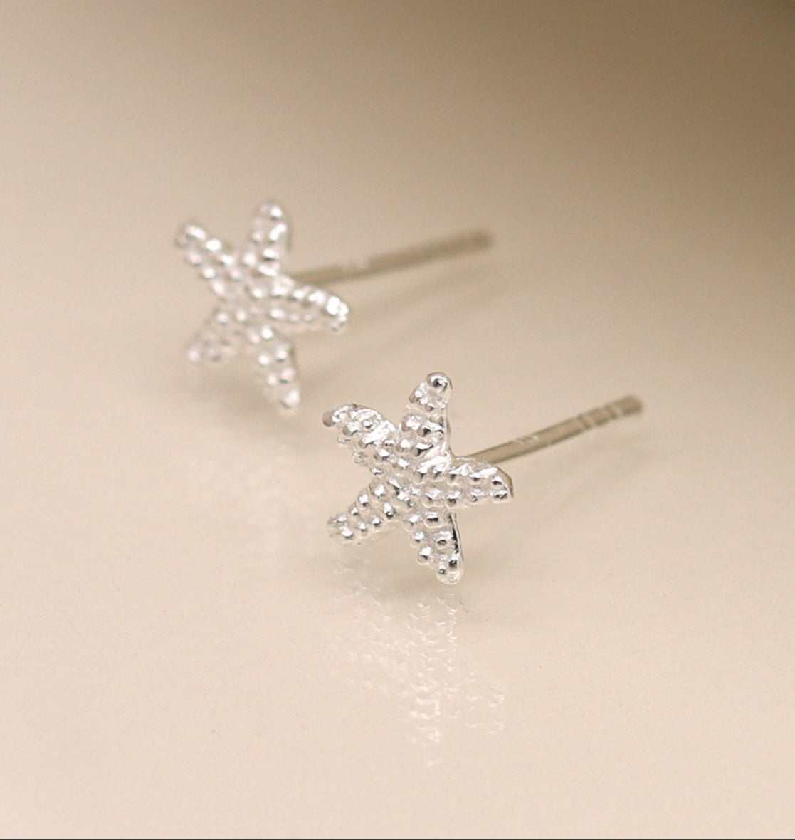 Stirling Silver Starfish Studs