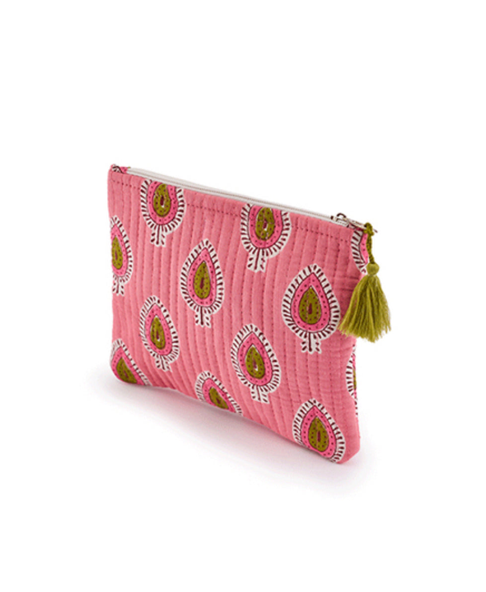Delia Soft Printed Fabric Small Purse/ Clutch Bag