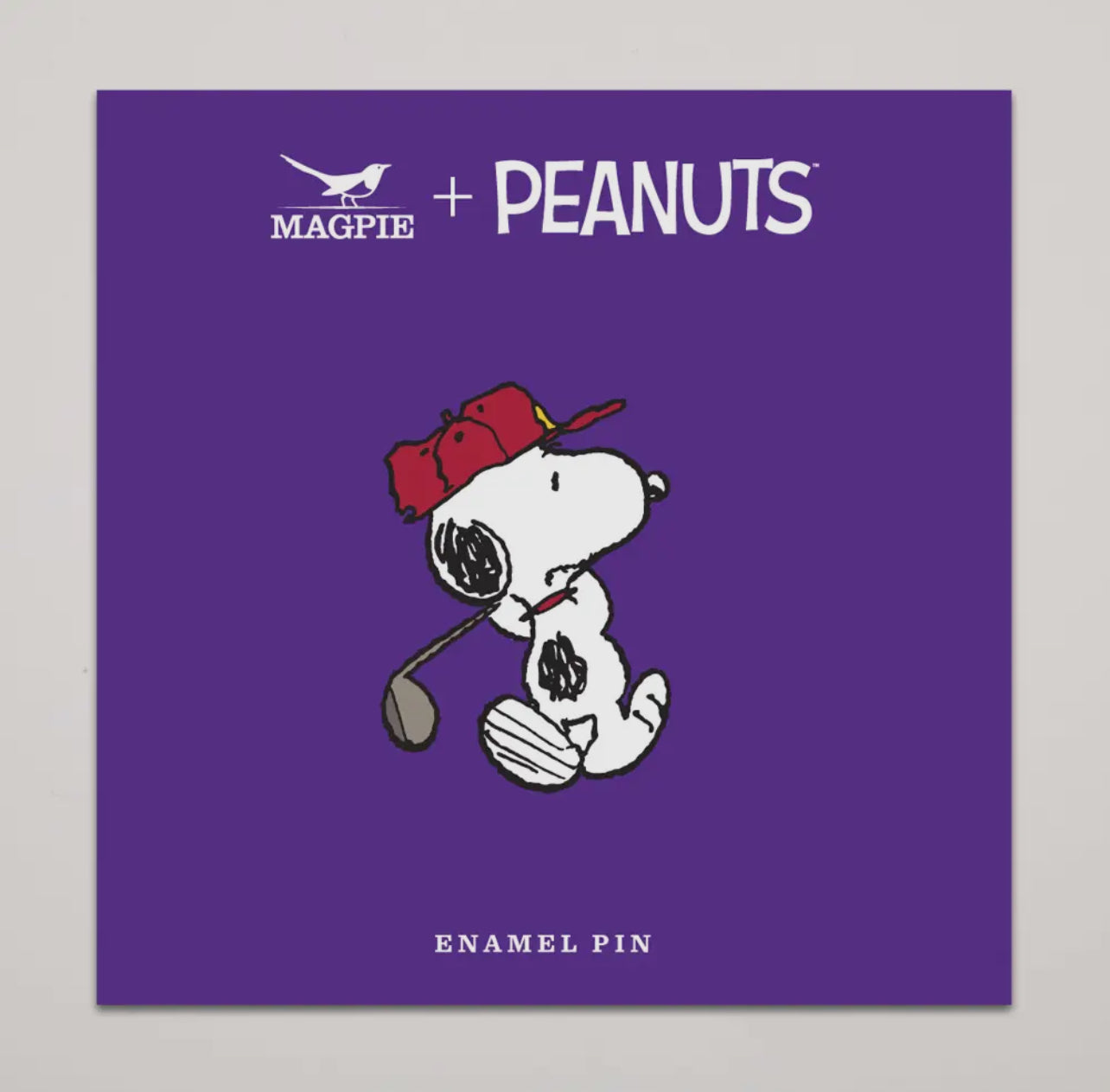 Peanuts Snoopy Enamel Pin Bage