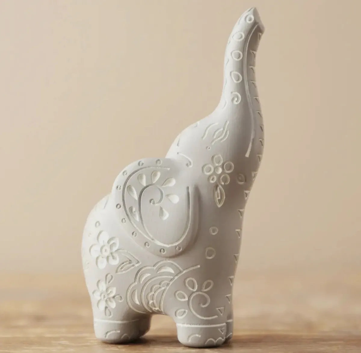 Grey Elephant Ring Holder