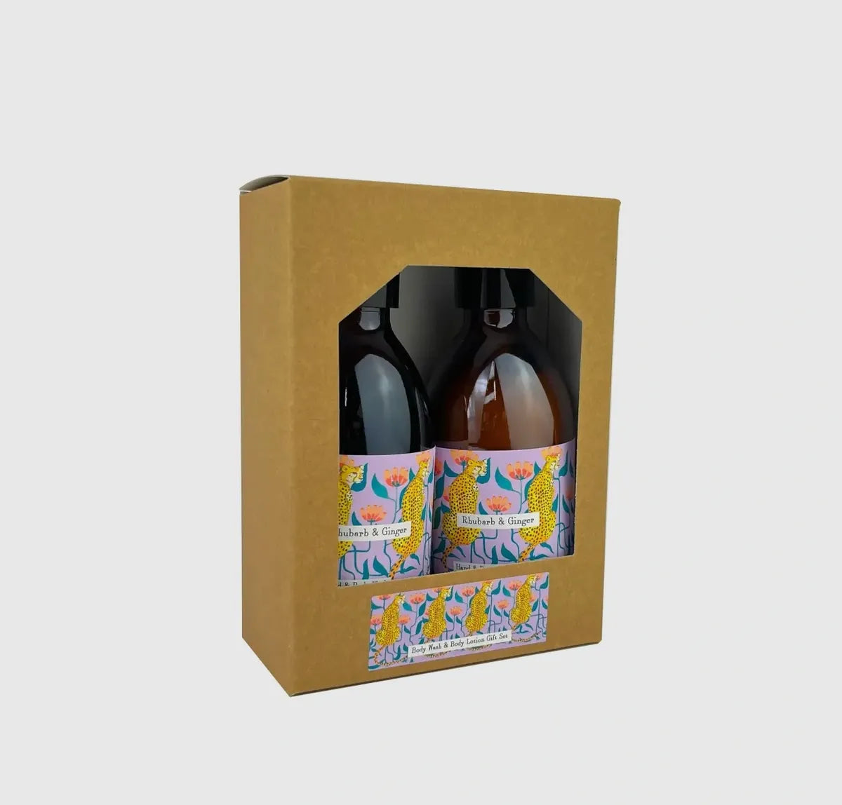 Rhubarb and Ginger Vegan Body Wash & Lotion Set