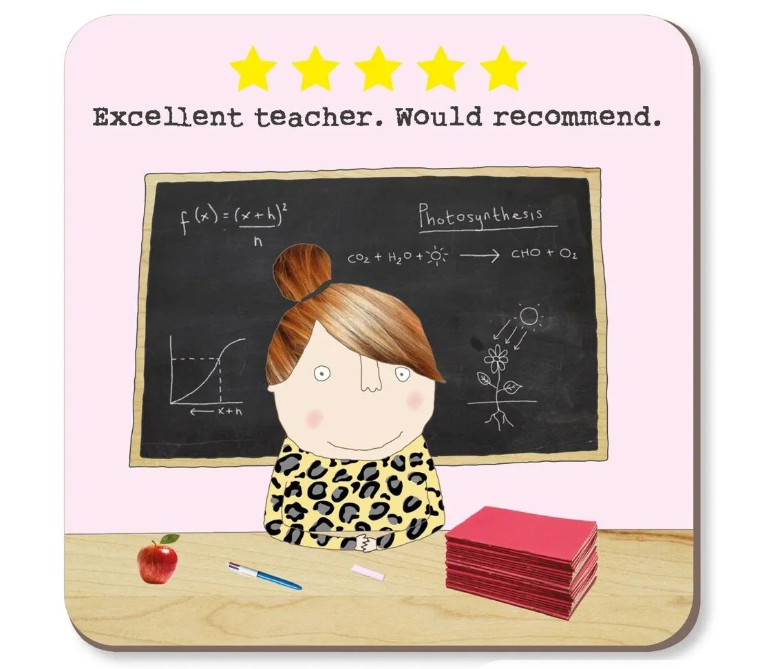 Rosie Made a Thing Coaster - 5 Star female teacher