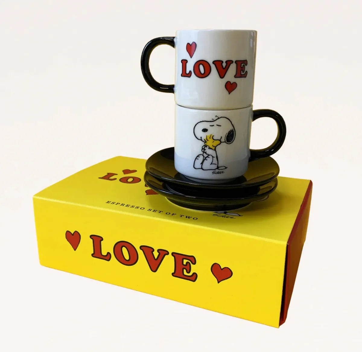 Peanuts LOVE espresso set