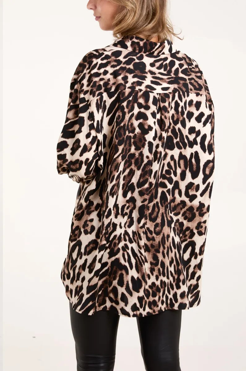 Leopard Print Shirt - m/L