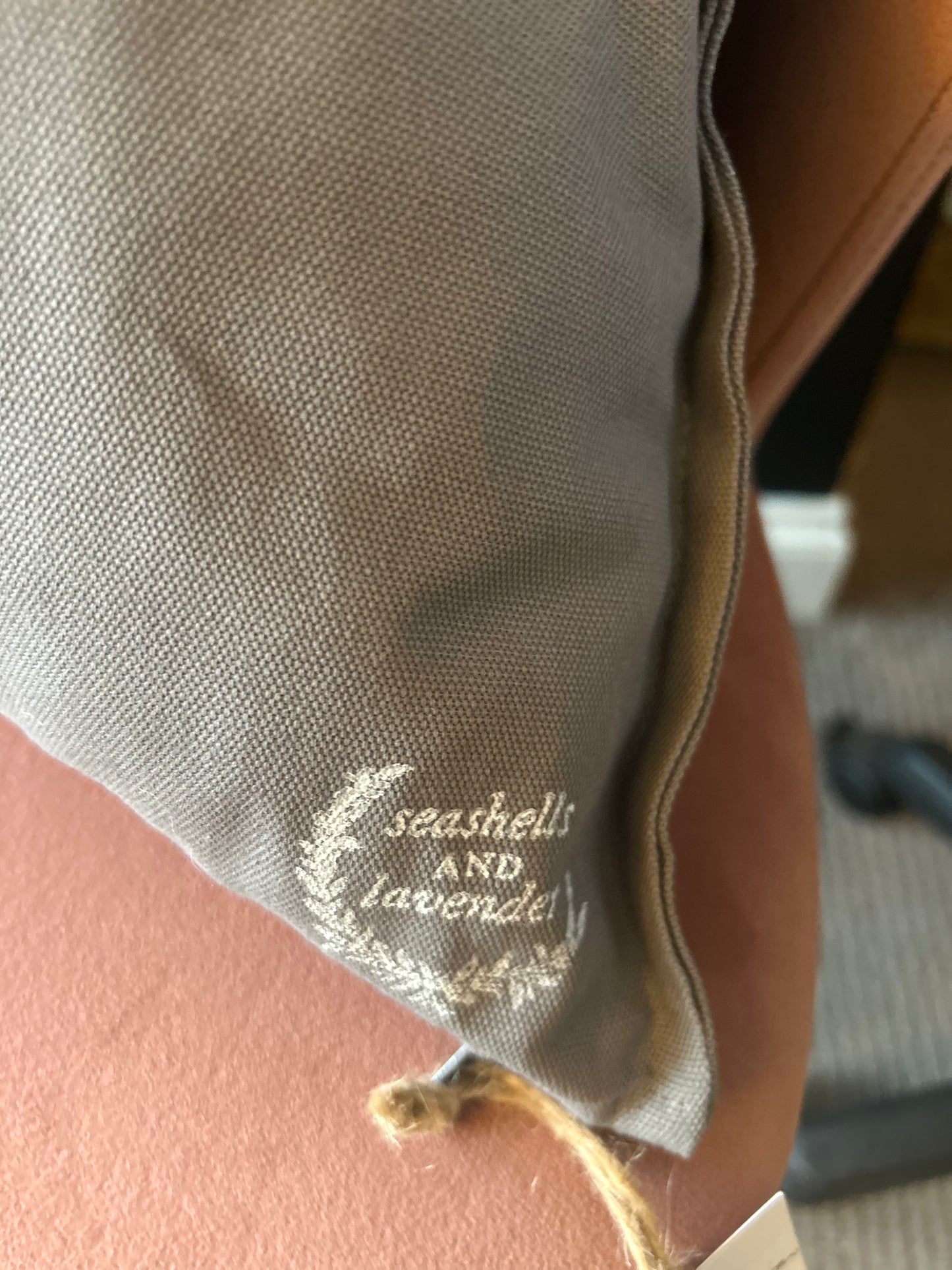 Grey Fish Hand Printed Cushion - Locally Made in Wiltshire