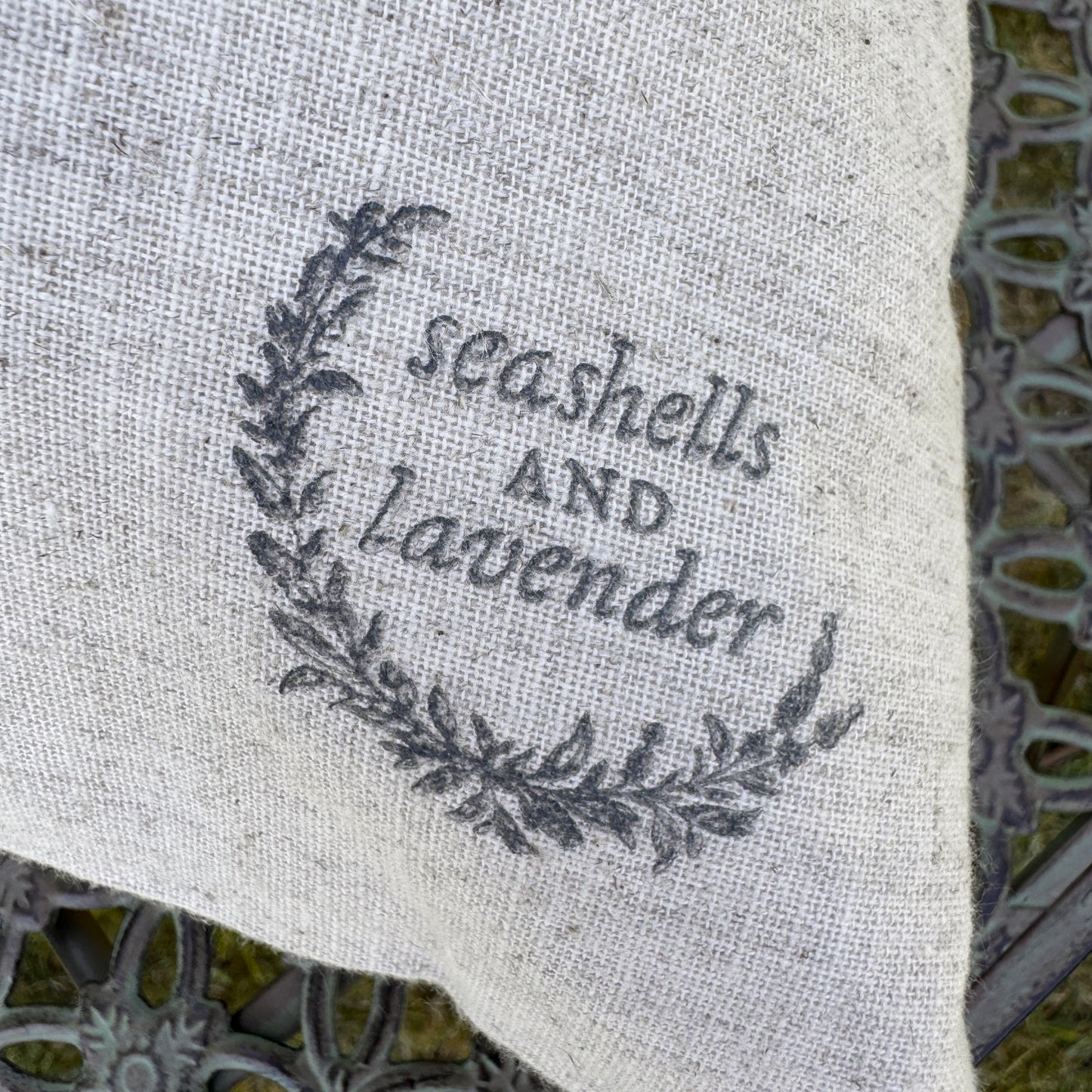Cream Fern Leaf Cushion - Local Hand Crafted